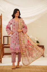 NSM Lawn 3pc (Unstitched Embroidered)