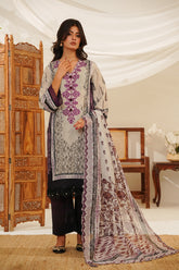 NSM Lawn 3pc (Unstitched Embroidered)