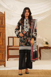 NSM Lawn 3pc (Unstitched Embroidered)
