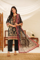 NSM Lawn 3pc (Unstitched Embroidered)