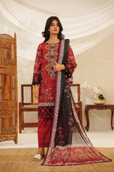 NSM Lawn 3pc (Unstitched Embroidered)