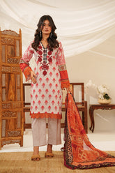 NSM Lawn 3pc (Unstitched Embroidered)