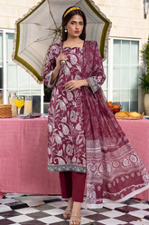 3Pcs Unstitched Suit (Andaaz Collection)