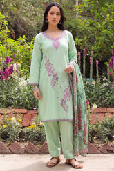 NSM 3 pcs Lawn Digital Embroidered (Stitched)