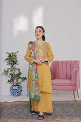NSM Lawn 3pc (Stitched Embroidered)