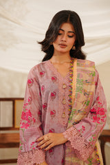 NSM Lawn 3pc (Unstitched Embroidered)