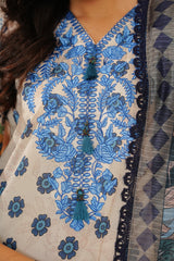 NSM Lawn 3pc (Unstitched Embroidered)