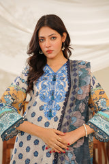 NSM Lawn 3pc (Unstitched Embroidered)