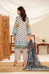 NSM Lawn 3pc (Unstitched Embroidered)