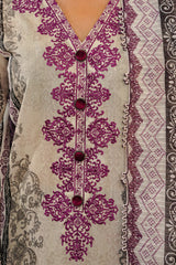 NSM Lawn 3pc (Unstitched Embroidered)