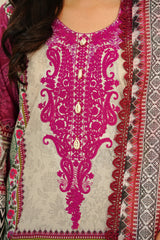 NSM Lawn 3pc (Unstitched Embroidered)