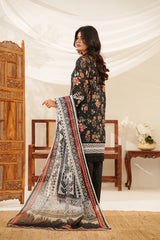 NSM Lawn 3pc (Unstitched Embroidered)