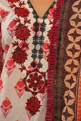 NSM Lawn 3pc (Unstitched Embroidered)