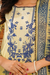 NSM Lawn 3pc (Unstitched Embroidered)