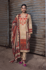 3Pcs Unstitched Suit (NSM Collection)