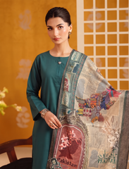 03 Pcs Printed Lawn Stitched Suit (Azaadi Collection)