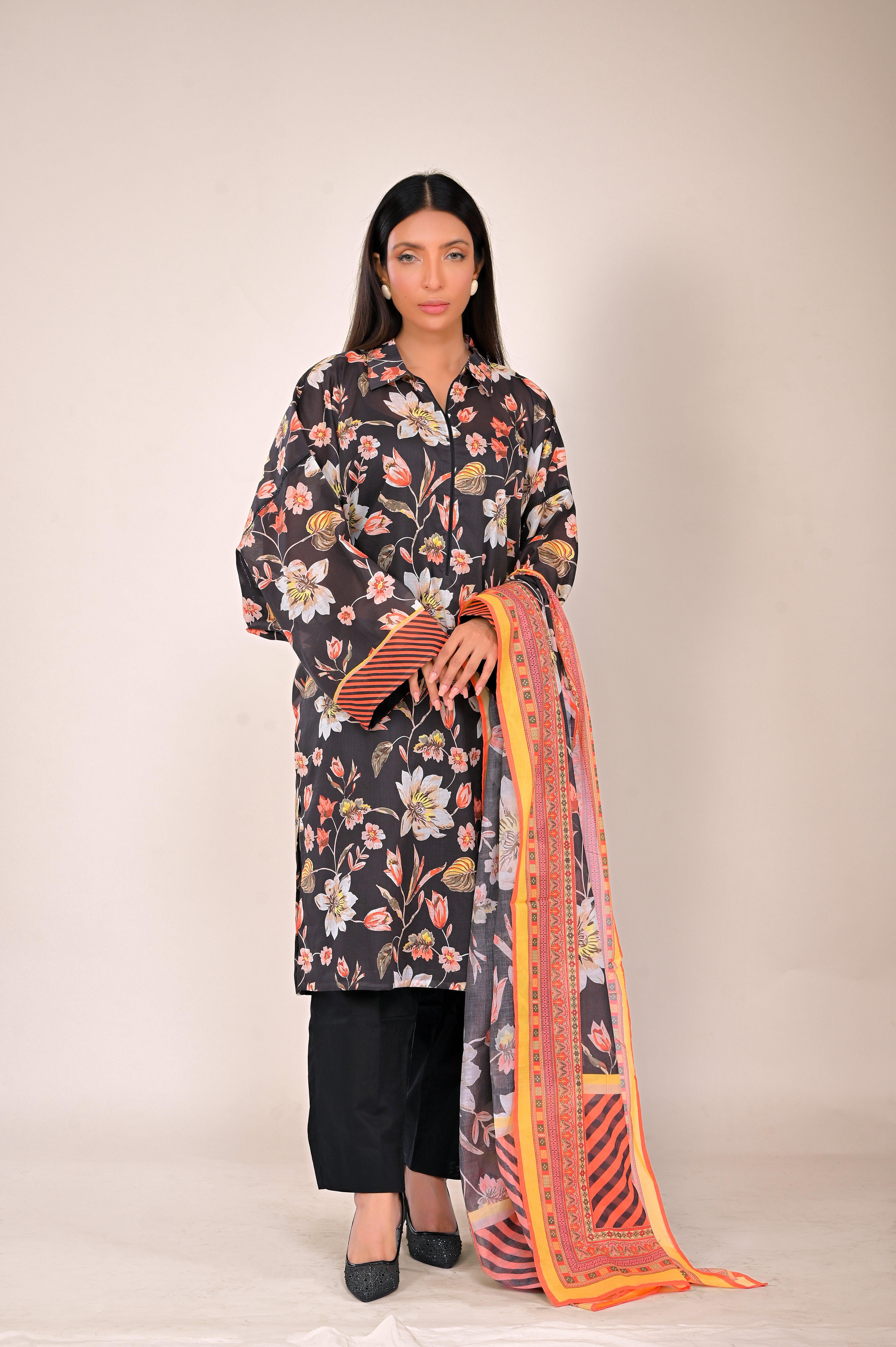 2pc Lawn (UnStitched) - populartextile