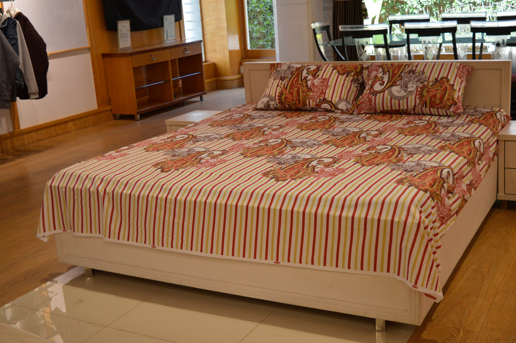 DOUBLE BED SHEET PEACH