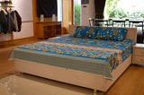 DOUBLE BED SHEET BLUE