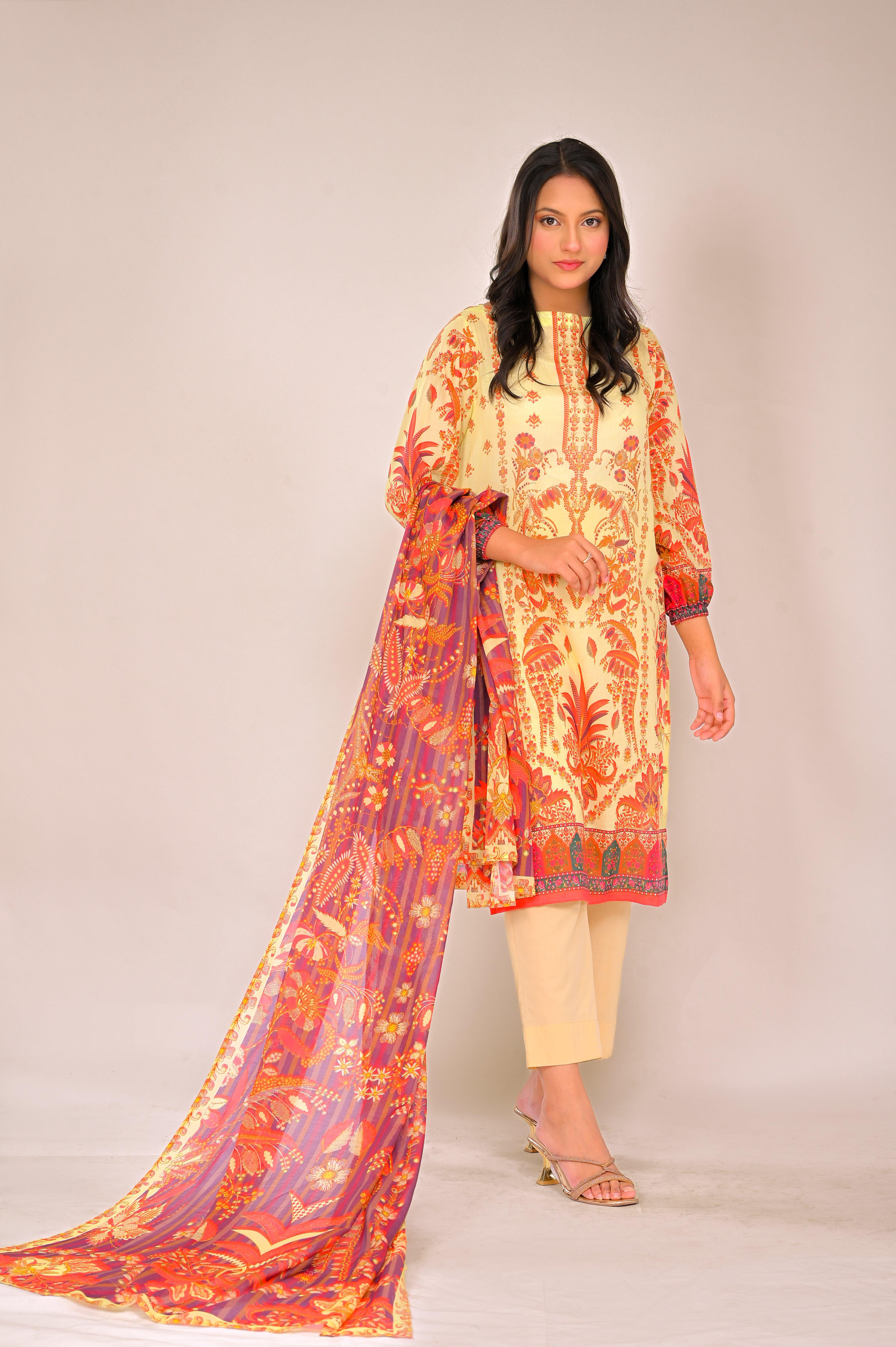 2pc Lawn (UnStitched) - populartextile