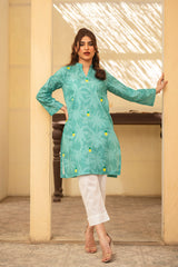 1 Piece Embroidered Cambric Kurti