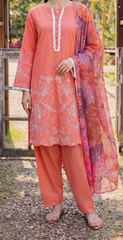 NSM 3 pcs Lawn Digital Embroidered (Stitched)