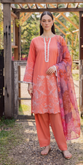 NSM 3 pcs Lawn Digital Embroidered (Stitched)