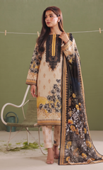 3Pcs Unstitched Suit (NSM Collection)