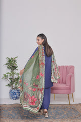 NSM Lawn 3pc (Stitched Embroidered)